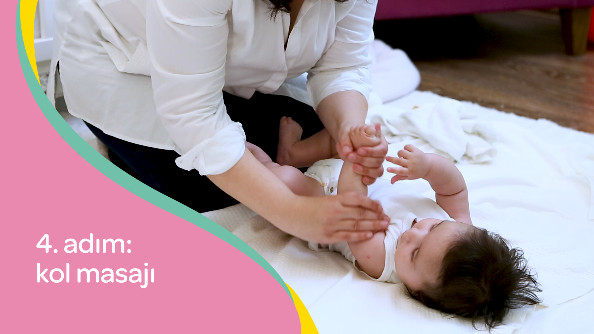 bebek masajı nasıl yapılır? dördüncü adım: kol masajı